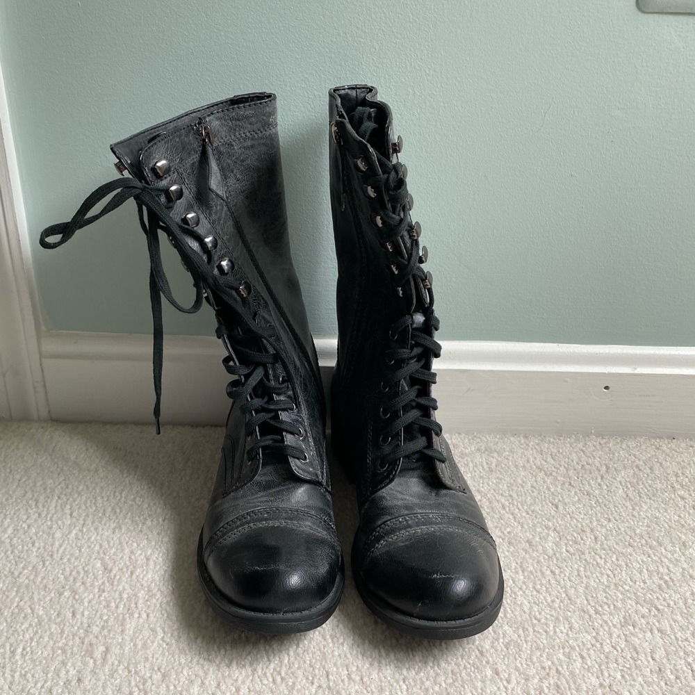 G By Guess black combat boot size 8.5
